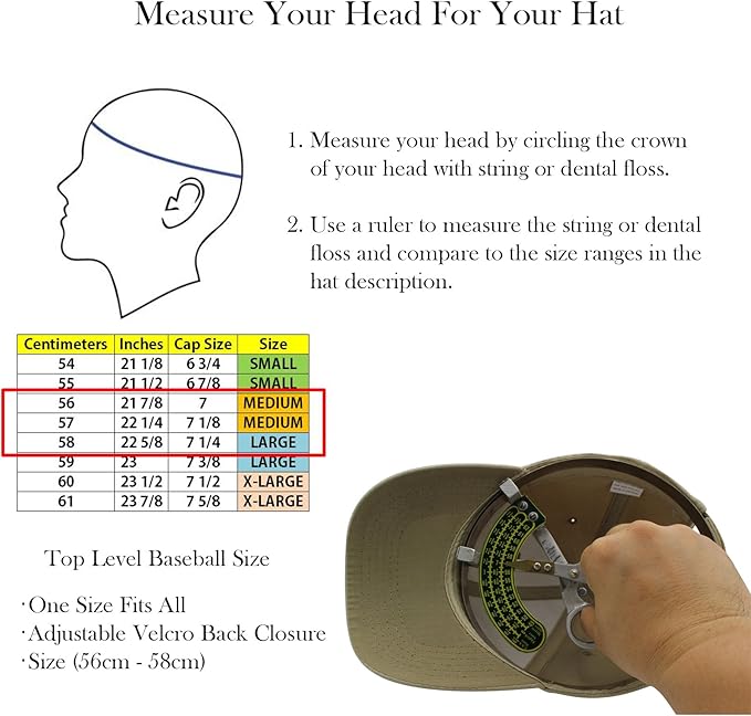Top Level Baseball Cap Men Women - Classic Adjustable Plain Hat