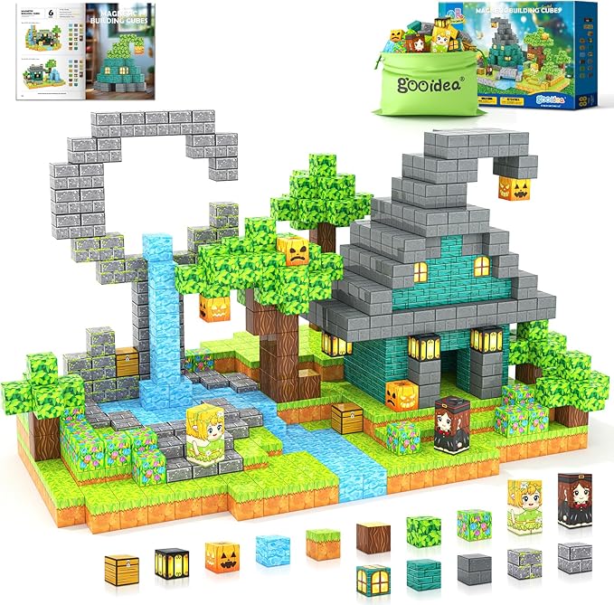 Large Magnetic Blocks Kids Building Toys Mine Magworld Magic Enchanted Building by EveryChildsPick