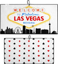 Pin Hunters Las Vegas-Themed Microfiber Golf Towel | Premium Waffle Towel with Clip | Large 31"×15.5" Towel for Golf Bags | Accessories for Men | Fun Gift for Husband | USA Pride