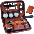 Enaud Golf Gifts for Men & Women, Premium Golf Accessories Kit with Case – Golf Balls, Tees, Divot Tool, Cleaning Brush, Scorer, Magnetic Hat Clip & Golf Ball Clamp, for Beginner Golfers