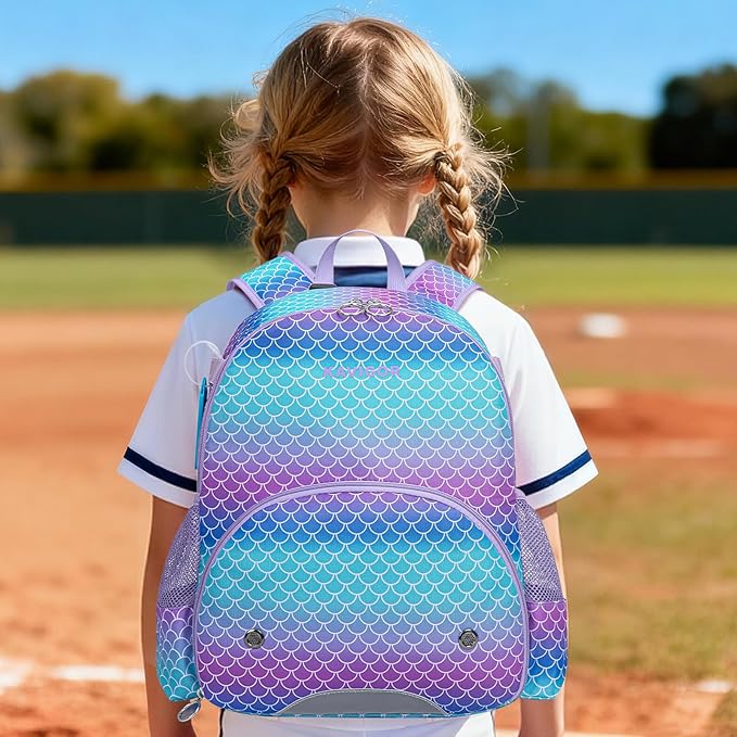 KAVIGOR Youth Tball Baseball Backpack, Lightweight Softball Bag with Shoes Compartment & Name Tag, Reinforced Zippers & Seams