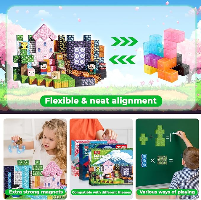 Goody King 200PCS Magnetic Building Blocks - Image 5