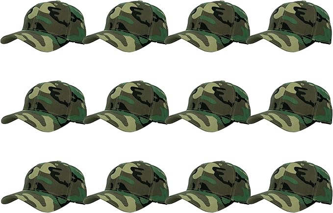 Gelante Plain Blank Baseball Caps Adjustable Back Strap Wholesale LOT 12 PC'S