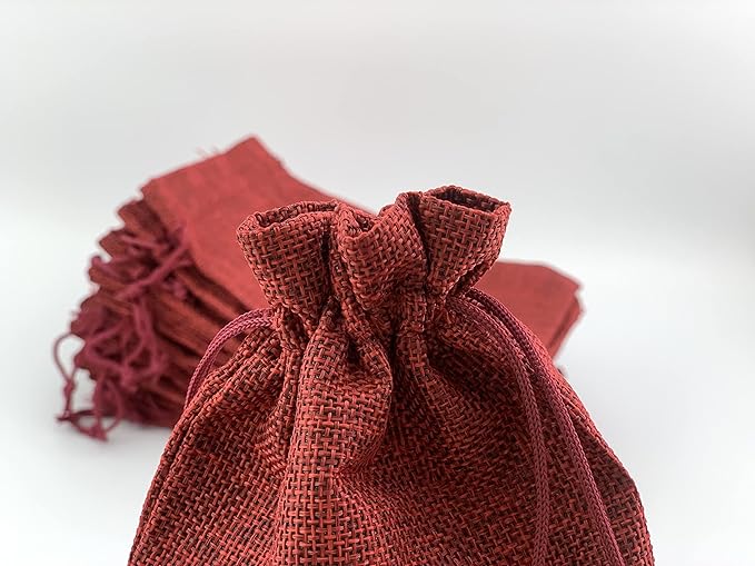 Palmhomee Pack of 25 Burlap Gift Bags - Image 3