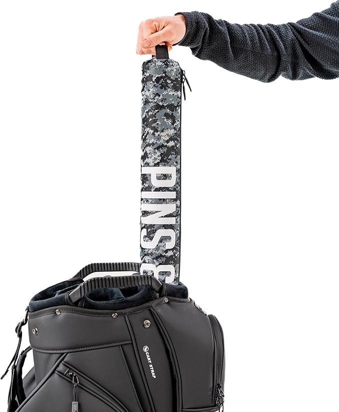 Pins & Aces Beer Sleeve 7-Can Insulated Cooler Sleeve - Stores Up to 7 Cans Discreetly in Your Golf Bag - Keeps Canned Beverages Cold On The Golf Course - Fits Most Golf Bags Styles & Types
