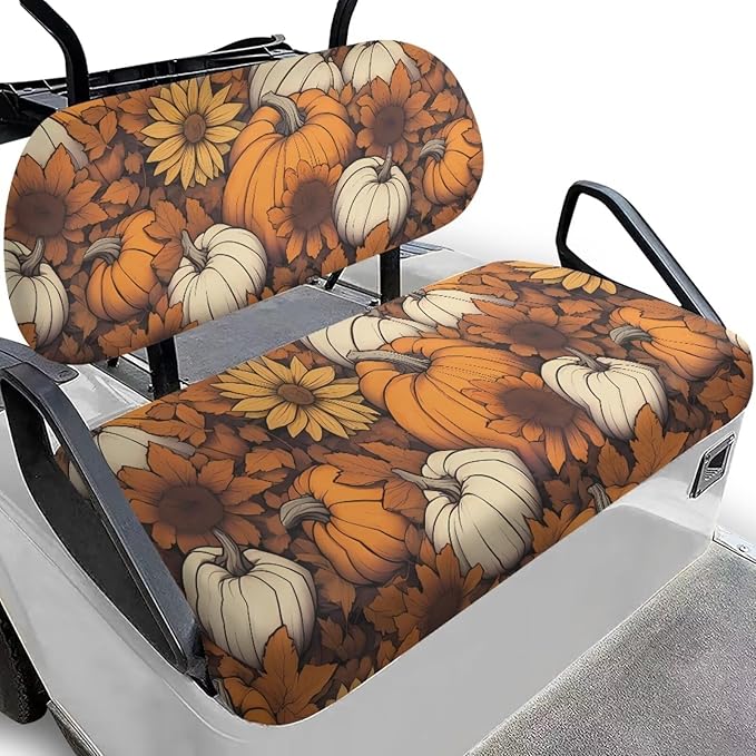 Yewatlles American Flag Deer Club Car Seat Covers, Golf Cart Seat Covers for Club Car Seat, Seat Cover with 2025 Fashion Printed Comfortable/Easy to Clean