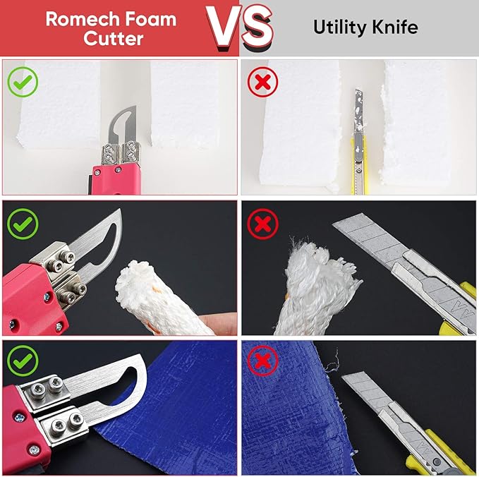 ROMECH Foam Cutter Pro Electric Hot Knife, 100W Styrofoam Cutting Tool Kit- - Image 3