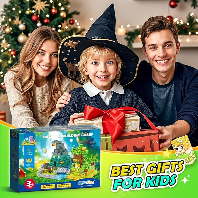 Large Magnetic Blocks Kids Building Toys Mine Magworld Magic Enchanted Building - Image 6