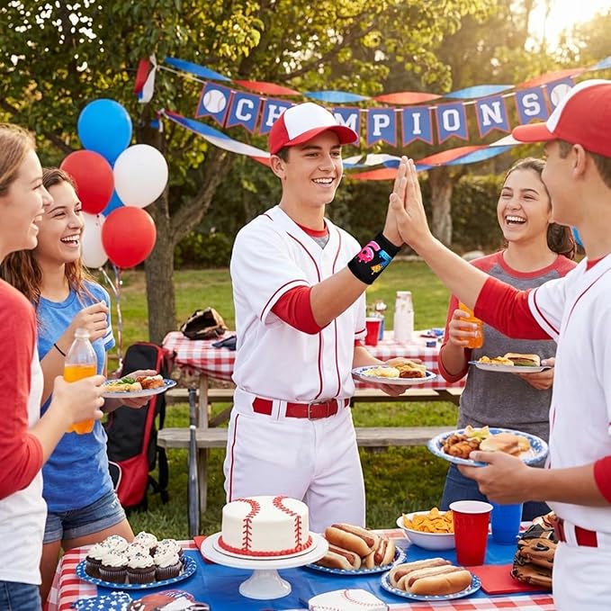 Baseball Ice Cream Drip / 67 Meme Themed Wristbands Sports Cooling Non Slip Wristbands Gift for Sport Baseball Team Ball Lovers Players Sport Gym Party Favors