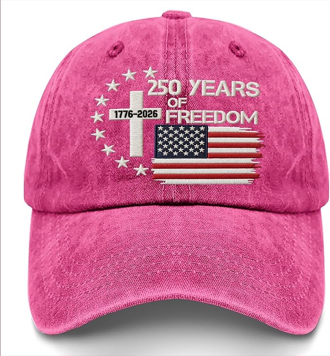 US 250th Anniversary Hat, Patriotic Embroidered Cap, 1776-2026 Freedom Celebration, 250 Years American History Gift Patriots
