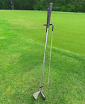 V-Shaped Golf Club Stand Keeps Your Clubs Clean, Dry & Visible, V-Stick Club Stand Made of Highly Durable Stainless Steel - Easy to Carry Golf Club Holder