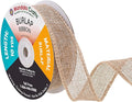 Mandala Crafts Natural Burlap Ribbon 1 Inch Wide Jute Ribbons by MandalaCrafts