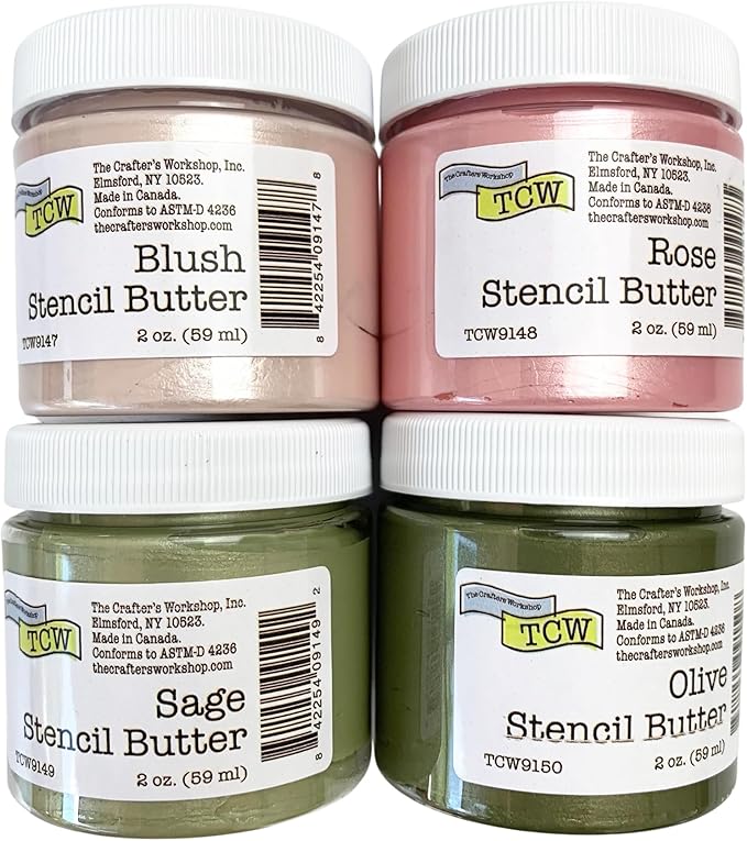 The Crafter's Workshop Stencil Butter Medium, Easy-to-Spread, Adds Shimmer by TheCraftersWorkshop