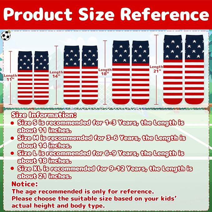 Olreco 1 Pack Toddler Kids Youth Soccer Socks Girls Boys Baseball Socks Youth Knee High Softball Football Accessories Cotton