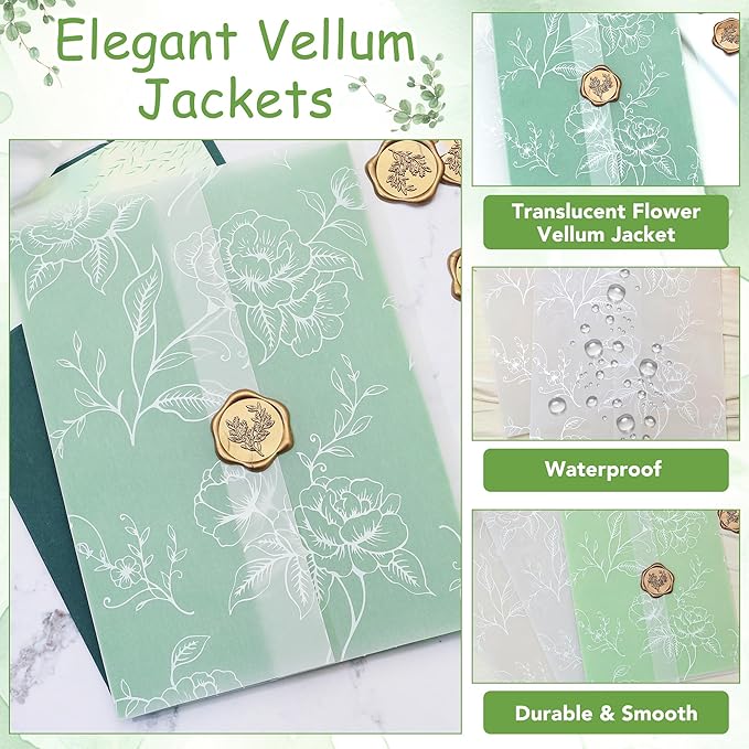 SWANGSA 100 Pack Vellum Jackets - Image 3