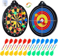 Magnetic Dart Board for Kids-12Magnetic Dart/Sticky Balls Or 2 Toy Gun+40 Foam by moopok