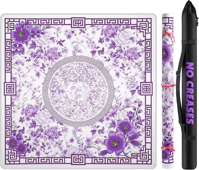 Mahjong Mat for Table 33x33 Inch, Noise-Reducing American Mahjong Mat, Mahjong by Unknown
