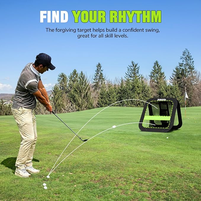 BAYINBULAK Golf Chipping Practice Net Backyard Driving Golf Accessories for Men Gift, 1 Pack