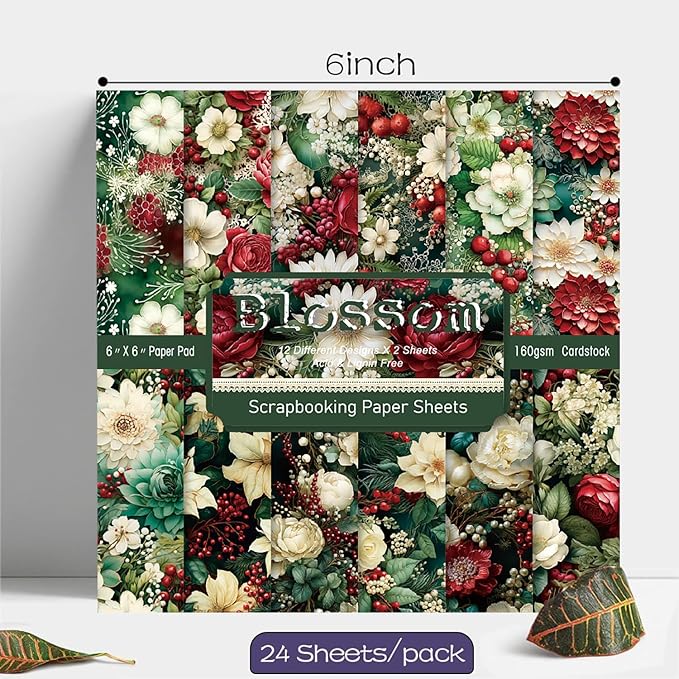 YASMEN Floral Scrapbook Paper Pad - Image 3