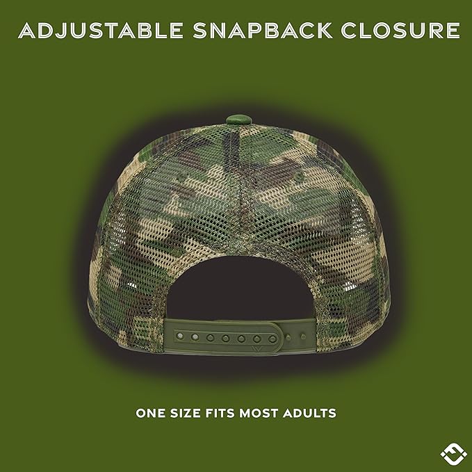 Funky Junque Premium Mesh Snapback Trucker Hat - Stylish Comfort for All - Patriotic, Humor & More