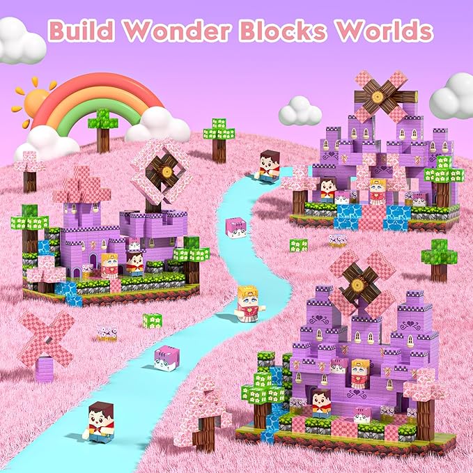 Magnetic Blocks, Magnetic Building Blocks 100pcs, STEM Sensory Toys - Image 3