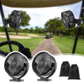 [Upgraded 2X Magnet] 2-Pack Magnetic Golf Cart Fan Rechargeable, 12000mAh Battery Operated Portable Fan with Light, Magnetic Base, Suitable for EZGO Club Car Yamaha, Golf Cart Accessories 2026