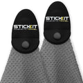 STICKIT Magnetic Golf Towel - Ultra-Absorbent with Waffle Weave Microfiber - Golf Towel with Magnet for Bags, Clubs & Carts - Removes Dirt, Grass, & Debris from Club Face - 29” x 29” (Grey)