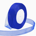 Ribbon for Gift Wrapping 3/4 inch Royal Blue Sheer Organza Ribbon for Flower by Loomeshribbonforcrafts%EF%BC%81