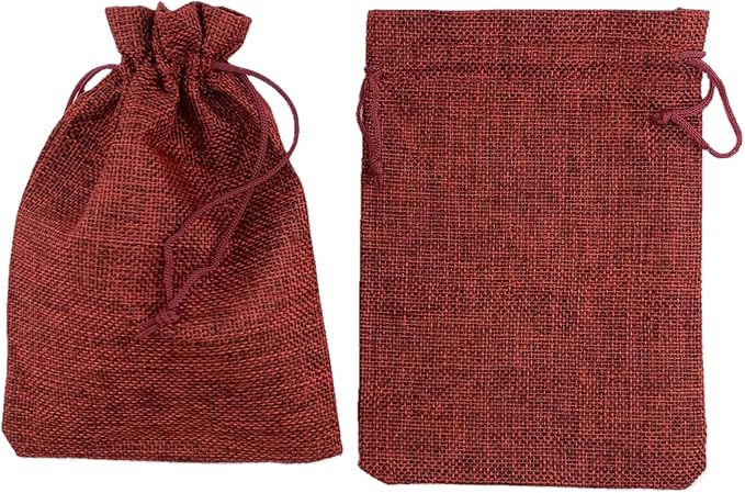 Palmhomee Pack of 25 Burlap Gift Bags - Image 2