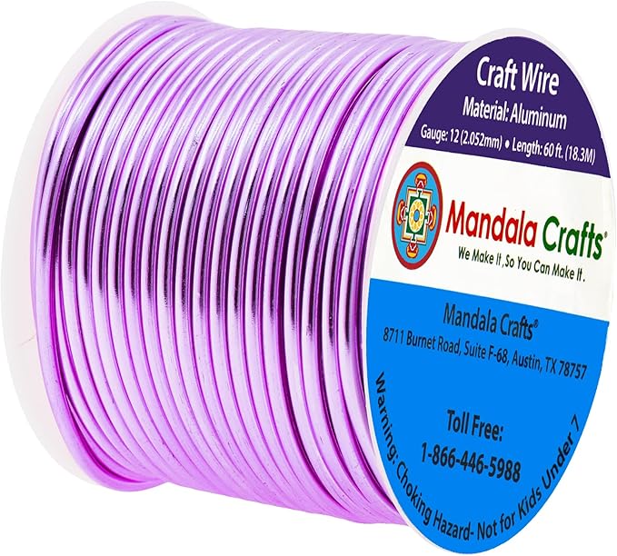 Mandala Crafts 12 Gauge Anodized Aluminum Craft Wire - Image 2