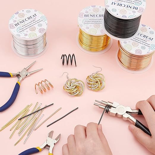 BENECREAT 22 Gauge Silver Aluminum Wire 850FT Decor Jewelry Craft Wire Beading - Image 4