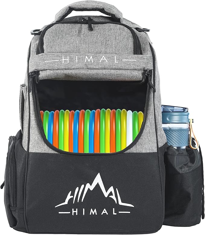 HIMAL HIMAL Disc Golf Bag Holds 22+ Discs, Durable Disc Golf Backpack with Large Capacity, and Multiple Storage Pockets