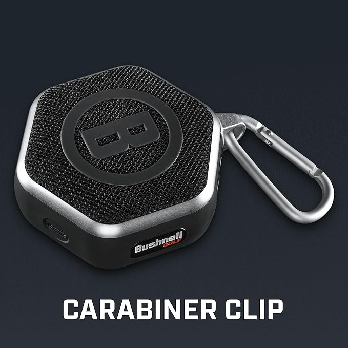 Bushnell Golf Wingman Mini Bluetooth Speaker with GPS Black