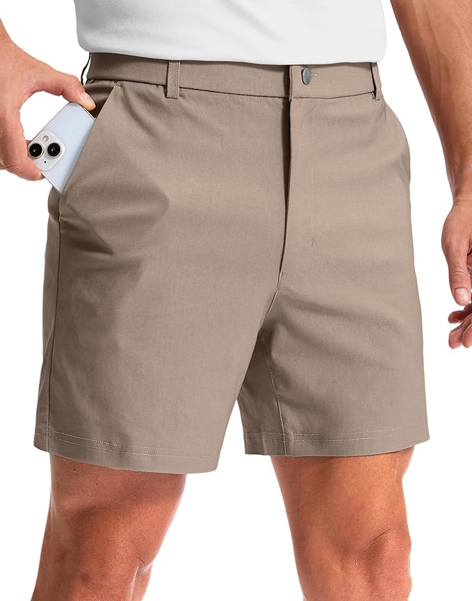 G Gradual Men's Golf Dress Shorts 5"/ 7"/ 9" Stretch Casual Work Flat Front Shorts for Men with 3 Pockets Quick Dry