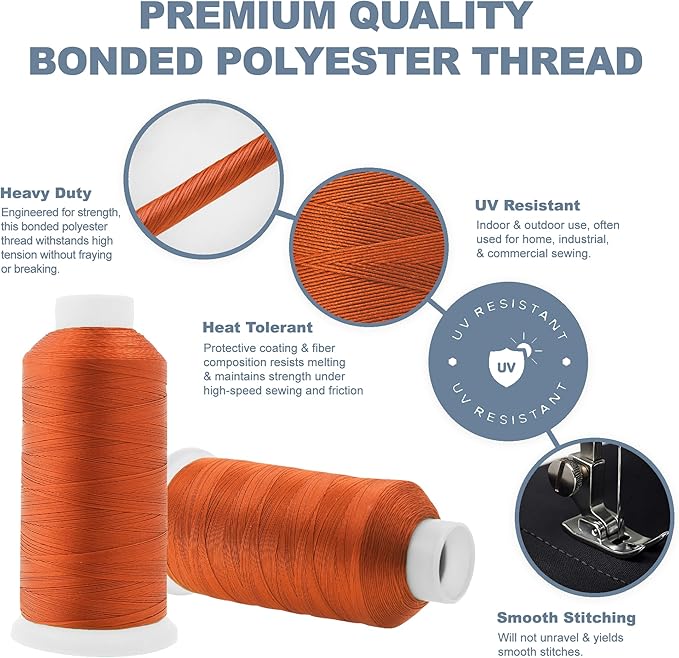 Mandala Crafts Rust Heavy Duty Thread - Image 3