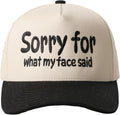 MIRMARU Two-Tone Vintage Canvas Trucker Hats for Men & Women, Adjustable Size Baseball Caps with Trendy Embroidered Design