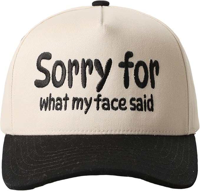 MIRMARU Two-Tone Vintage Canvas Trucker Hats for Men & Women, Adjustable Size Baseball Caps with Trendy Embroidered Design