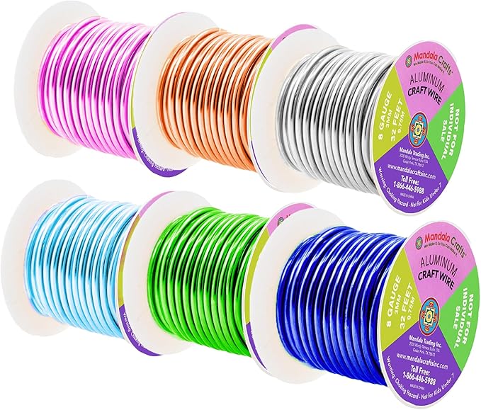 Mandala Crafts 8 Gauge Anodized Aluminum Craft Wire - Image 2