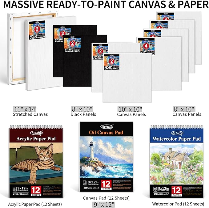 179Pcs Professional All-in-One Art Painting Kit - Image 5
