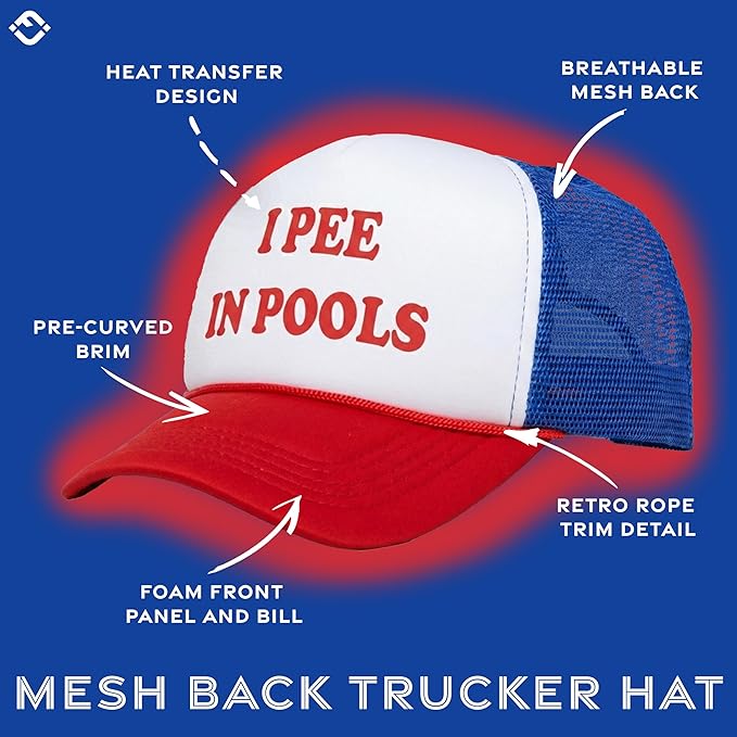 Funky Junque Premium Mesh Snapback Trucker Hat - Stylish Comfort for All - Patriotic, Humor & More