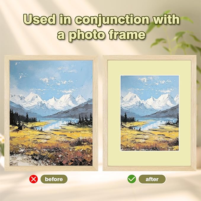 Egofine 14 Packs Picture Frame Mats, 5x7 Picture Mats - Image 5