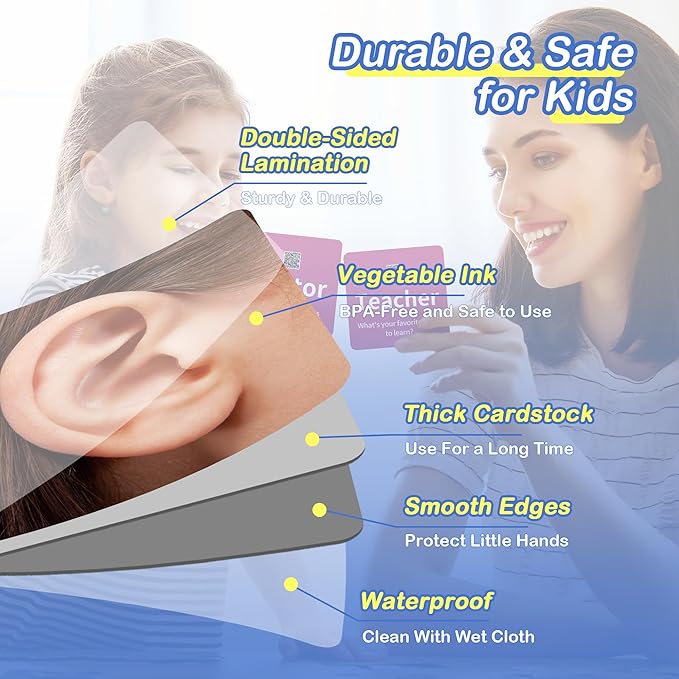 301 Noun Flash Cards for Toddlers, 4-Level Vocabulary Builder Real Life Picture - Image 6