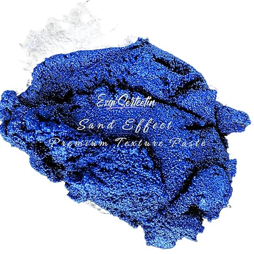 Premium Sand Effect Texture Paste | 6oz by Volume | Unique Metallic Colors | by EzgiSertcetin