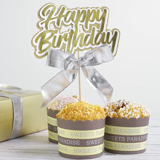 MEEDEE Silver Wired Woven Metallic Ribbon - Image 4