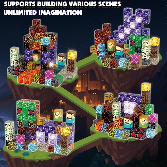 Magnetic Blocks Building Toys Set, Magnetic Building Blocks STEM Construction - Image 6