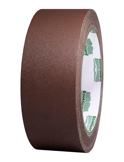 BookGuard 1-1/2 Inch Vinyl-Coated Cotton Cloth Bookbinding Repair Tape by ChromaLabel
