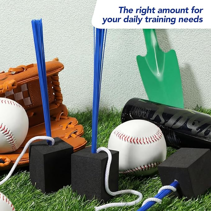 Shappy 48 Pcs Base Plugs Baseball Base Anchors with Tassel Heavy Duty Rubber Plug Dig Tools for Baseball Field Softball Drill