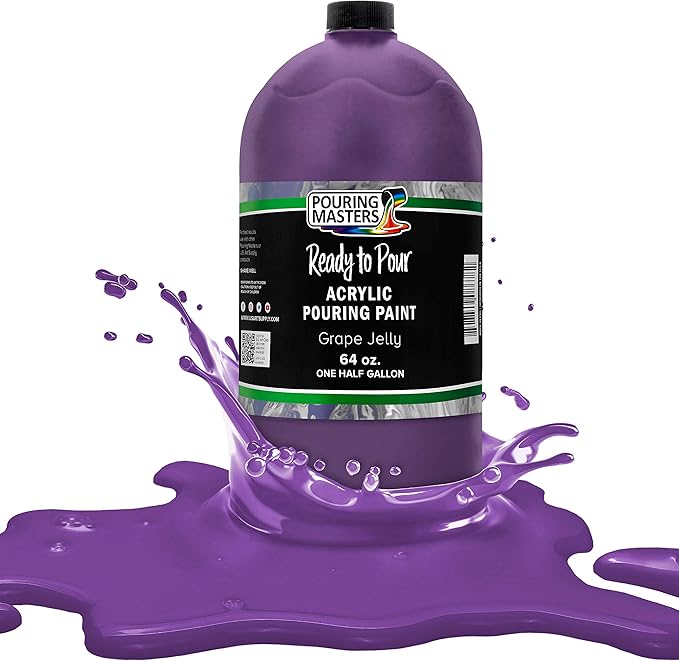 POURING MASTERS Grape Jelly Acrylic Ready to Pour Pouring Paint by Pouring+Masters