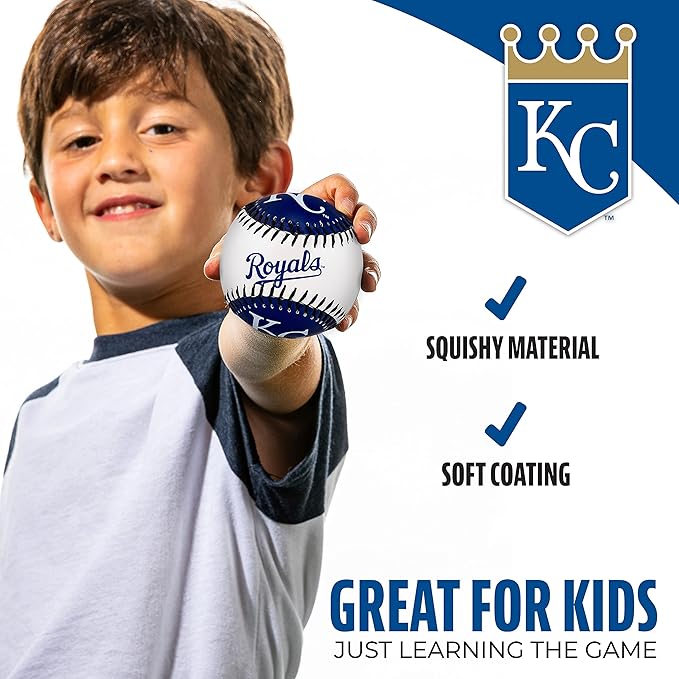 Franklin Sports MLB Team Soft Baseballs - Team Logo - Fan Shop Toy Baseball for Kids - Decoration for Desks and Office