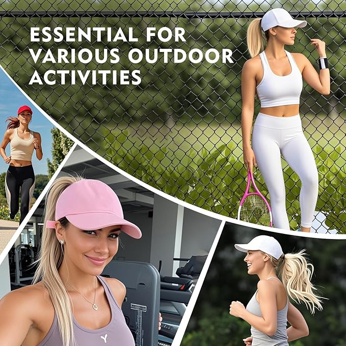 TOP-EX Cooling UV 50 High Ponytail Baseball Cap for Women - Most Women Start with S/M - Breathable for Running Golf Sports